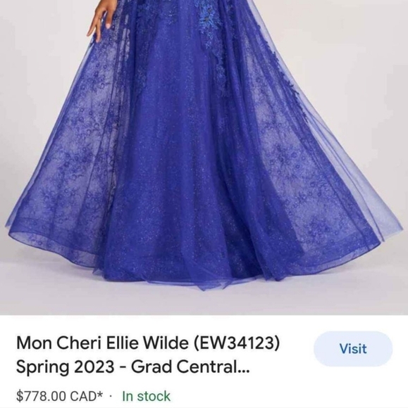 Mon Cheri Ellie Wilde Red Gown - Picture 6 of 6